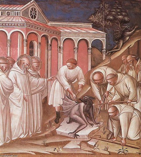 L'histoire de Saint Benedict par Spinello Aretino, 1387.